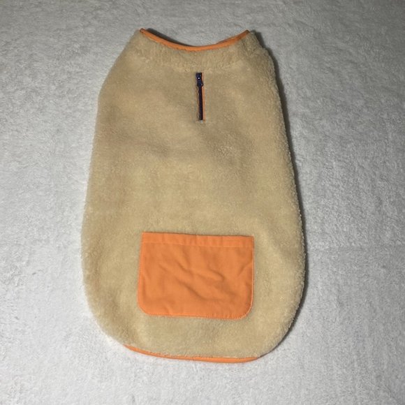 Boots & Barkley Dog Boots Barkley Dog Jacket Beige With Peach Trim And Pocket With Gray